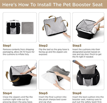 Dog Car Seat Bed - First Class